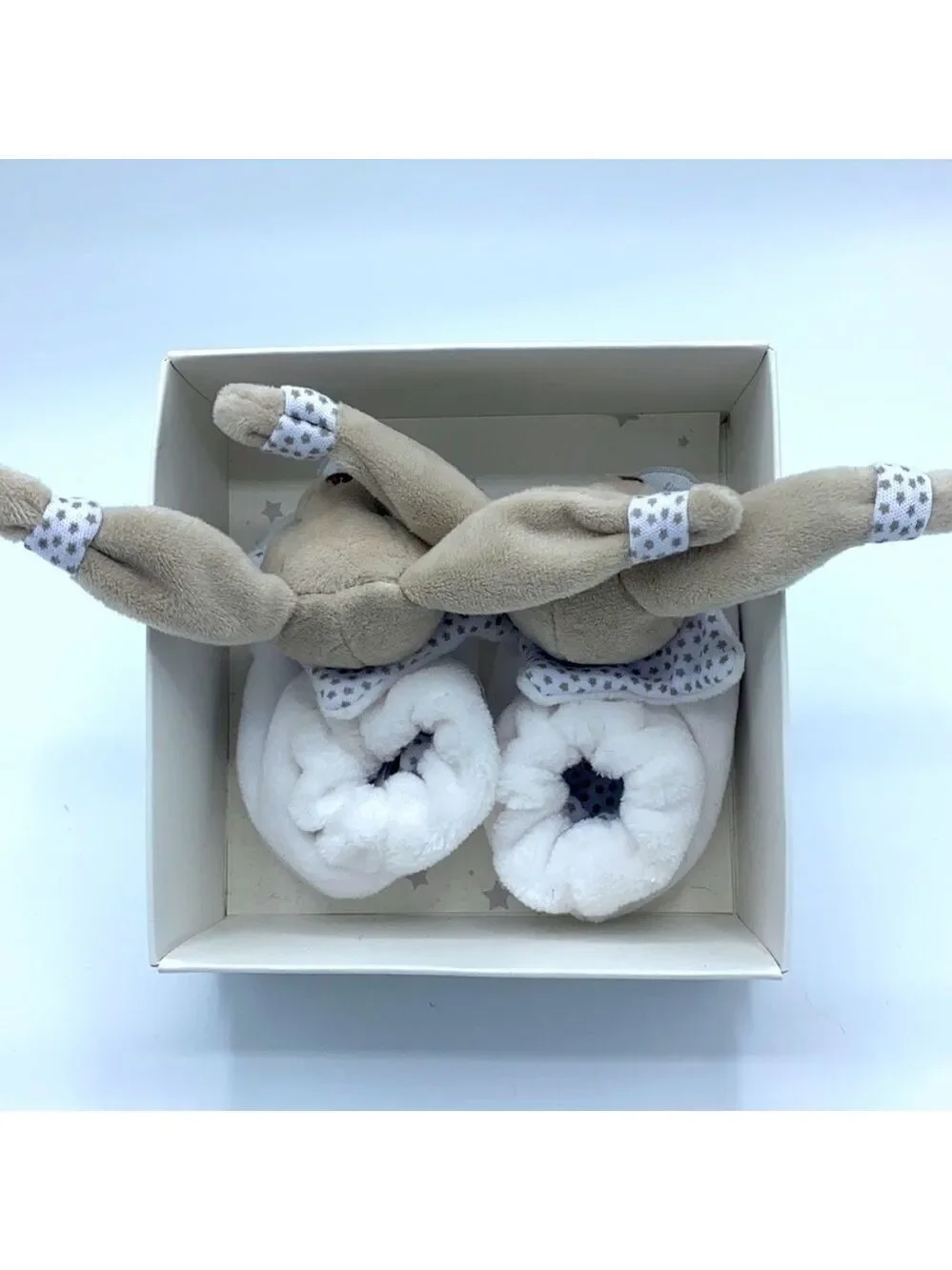 Mes Chaussons Dou Dou Infant Bunny Rattle Slippers